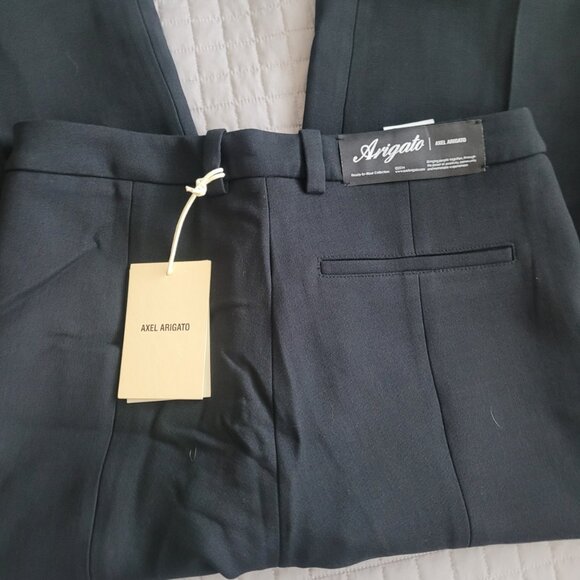 NWT AXEL ARIGATO Arch Twill Slit Trouser Black Women's Size 8 - Picture 4 of 7